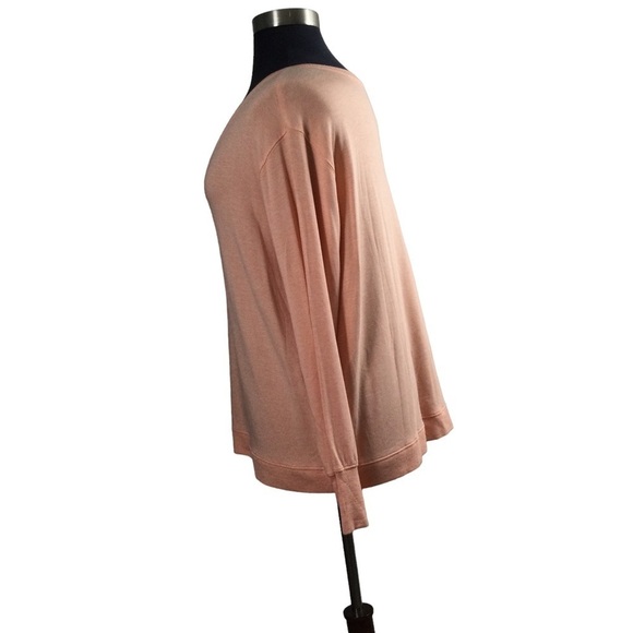 Athleta V Neck Sunrise Sweatshirt in Beach Peach Heather Plus Size 2X - Picture 11 of 14